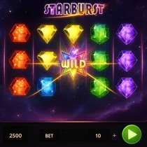 Tenex Casino - Starburst Slot Game by NetEnt