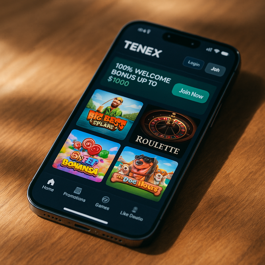 Tenex Casino - Mobile Responsive Design
